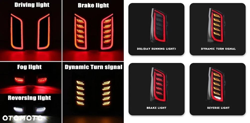 Lampy tylne kpl Vland Led Neon Tuning Smoke Mercedes Vito V-klasa 447 Klapa - 8