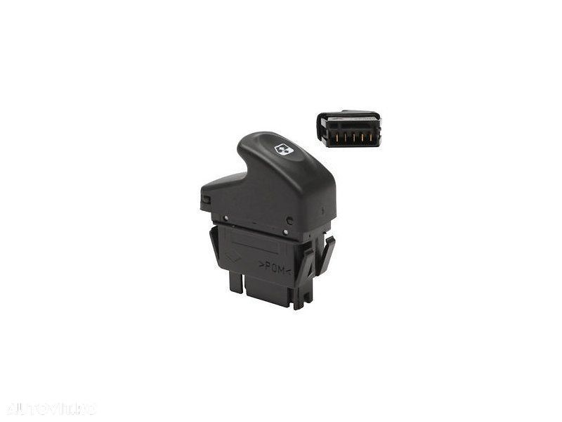 Buton, comutator macara usa Renault Clio Ii, 1998-2001, Clio Ii/Storia/Campus, 2001-, Kangoo, 1998-2008, Megane/Scenic, 1995-1999; Megane 1999-2002; Scenic (Ja), 1999-2003, 1 buton; 5 pini - 1