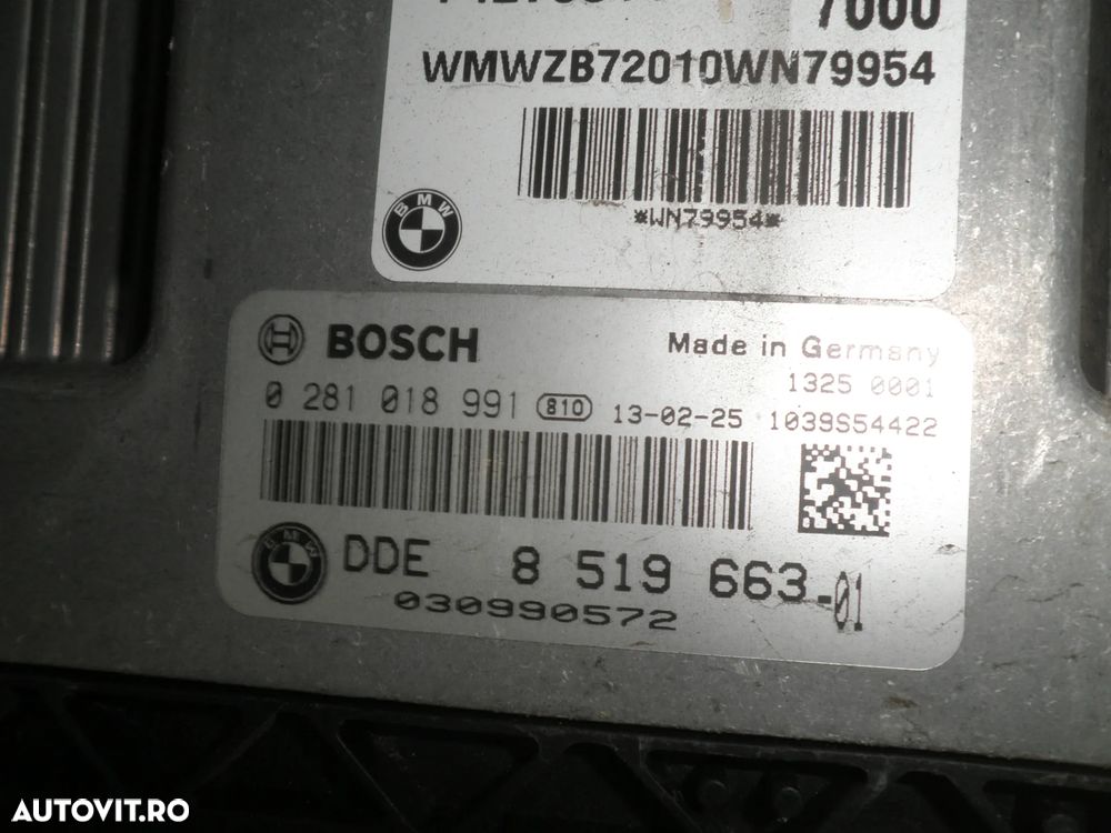 ECU / calculator motor Mini Cooper Countryman 1.6 d 0281018991 8519663 - 3