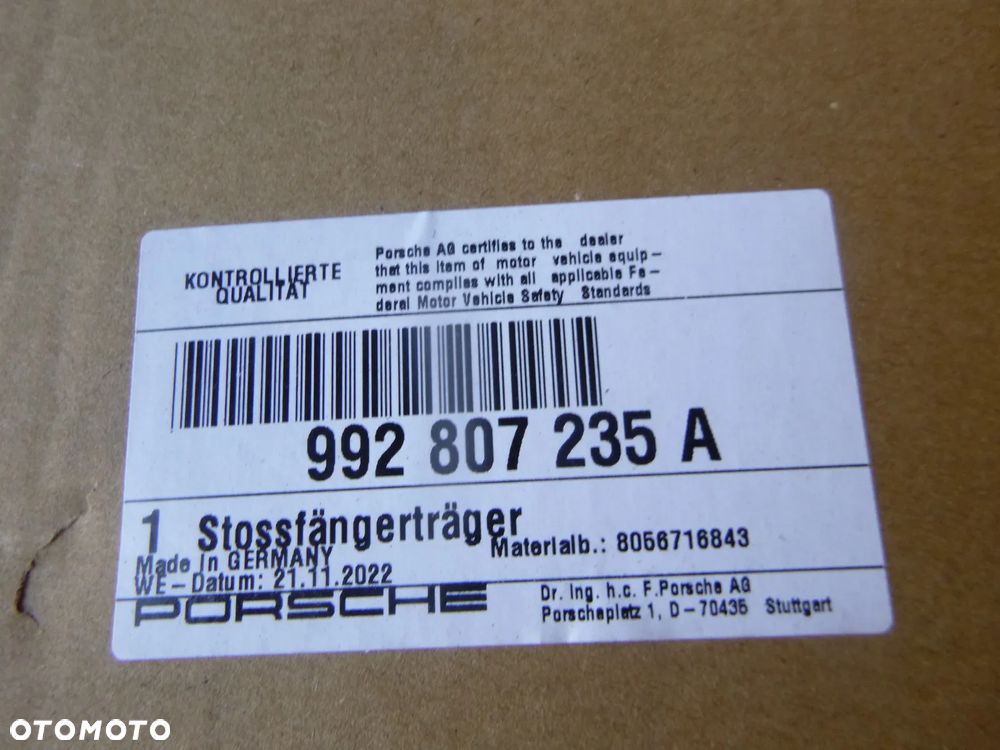 porsche 911 992 belka zderzaka tylna nowa oryginał tył - 2