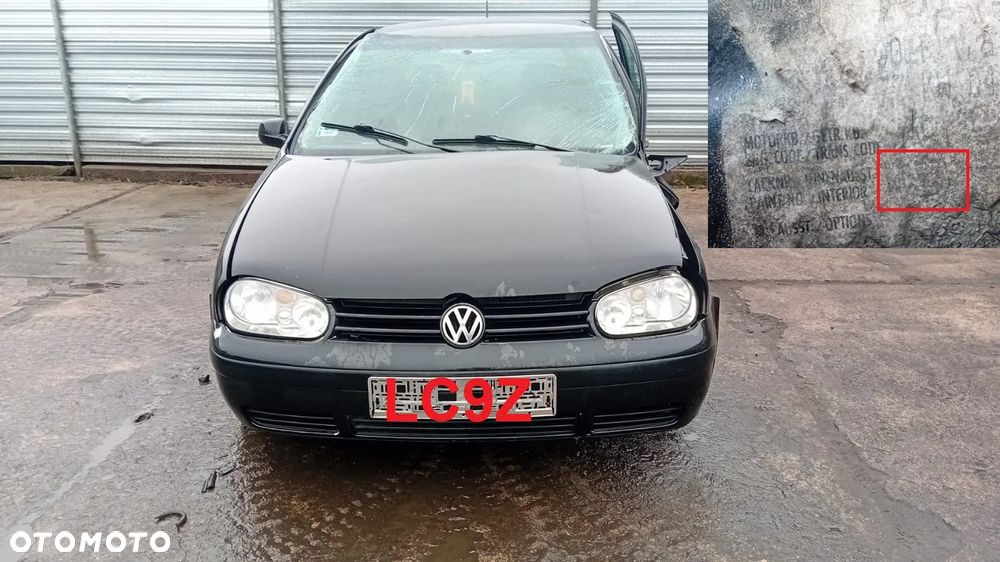 Tylko Części VW Golf IV 1.6 16v ATN 105KM 77kW hb 5d 97r–06r Lakier LC9Z - 1