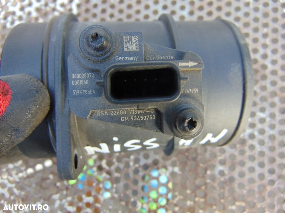 Debitmetru aer Renault master 2.3 c0d 93450753 Opel Movano Nissan Nv400 euro 6 cod 226807131r - 2