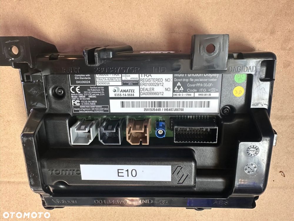 Radio, ekran, monitor, wyświetlacz Renault Captur I 280387575R 281151536R - 6