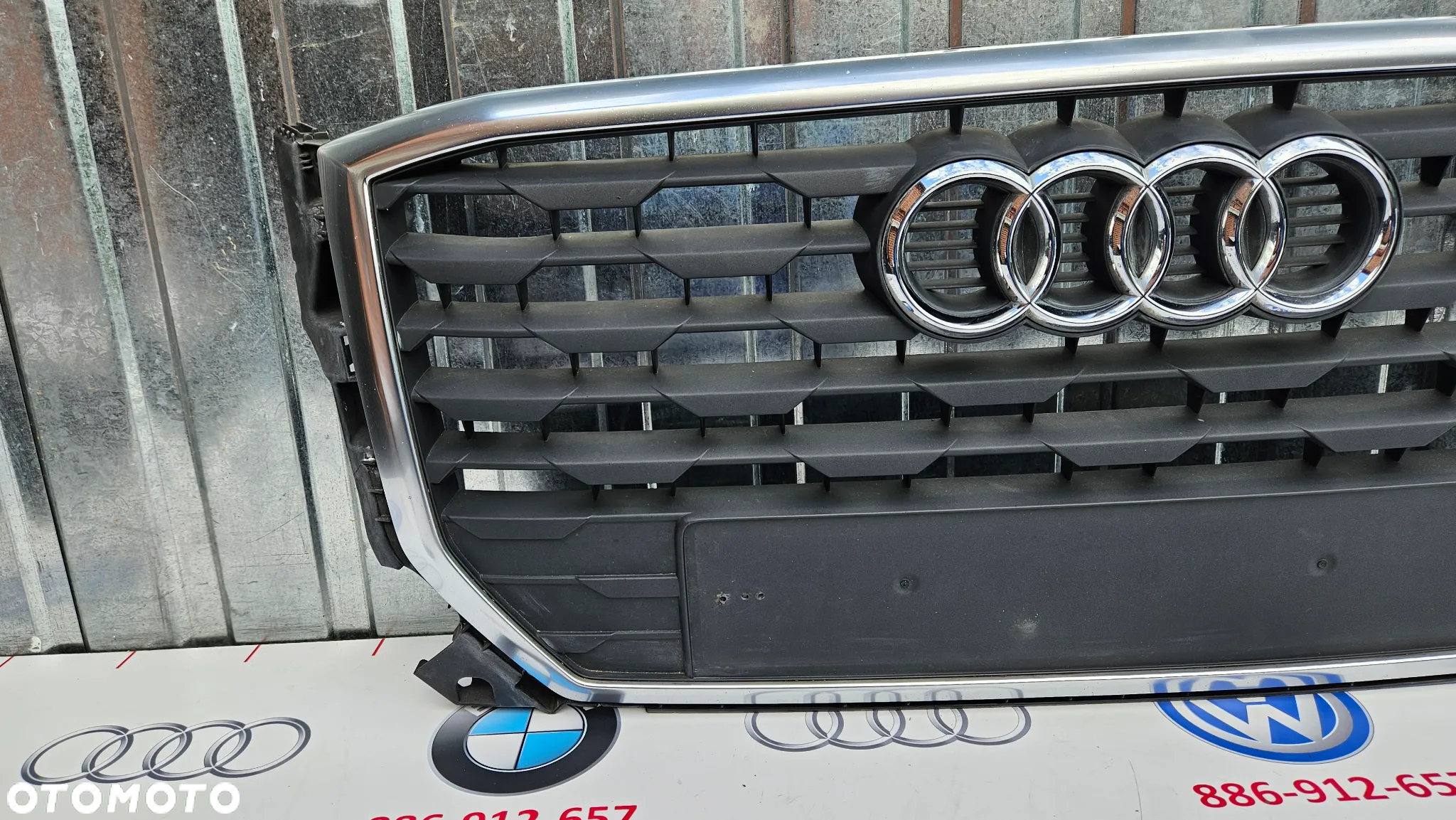 AUDI Q2 81A 2016-2019 Atrapa zderzaka przedniego Grill Kratka środkowa Atrapa chłodnicy 81A853651  ŁADNY - 5