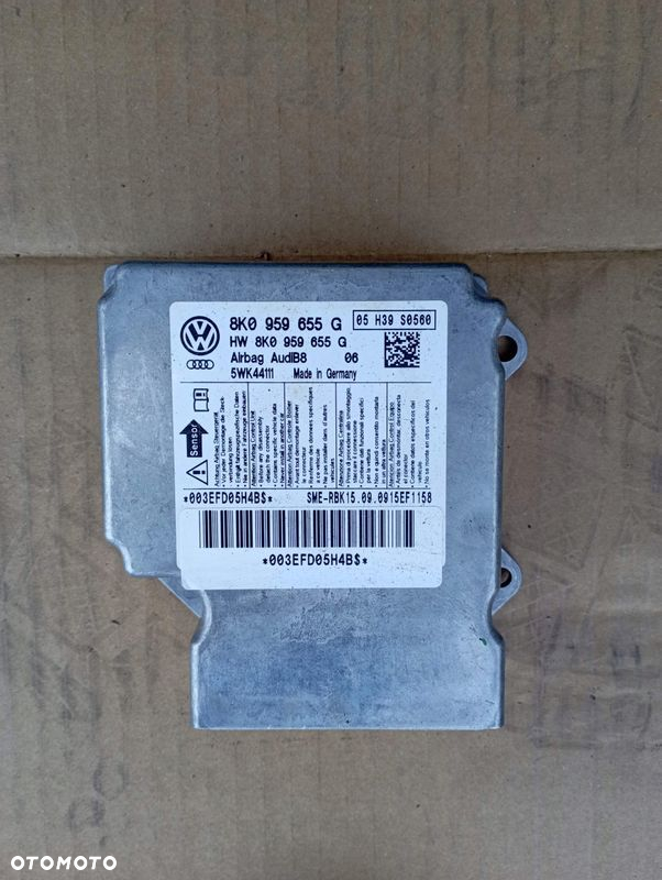 AUDI A5 8T KONSOLA AIRBAG SENSOR PASY KOMPLET EUROPA - 5