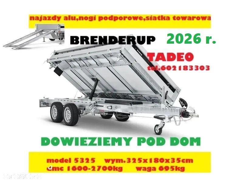Brenderup TT5325ATB2700 KIPER + najazdy, podpory - 2