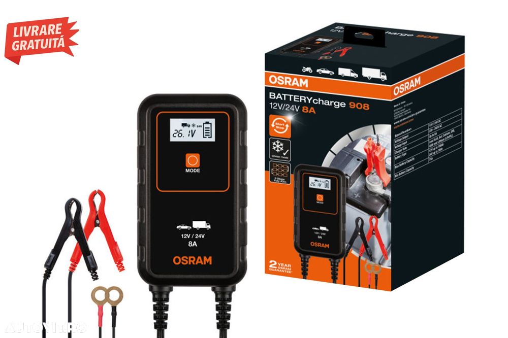 Redresor auto Osram BATTERYcharge 908 OEBCS908- livrare gratuita - 1