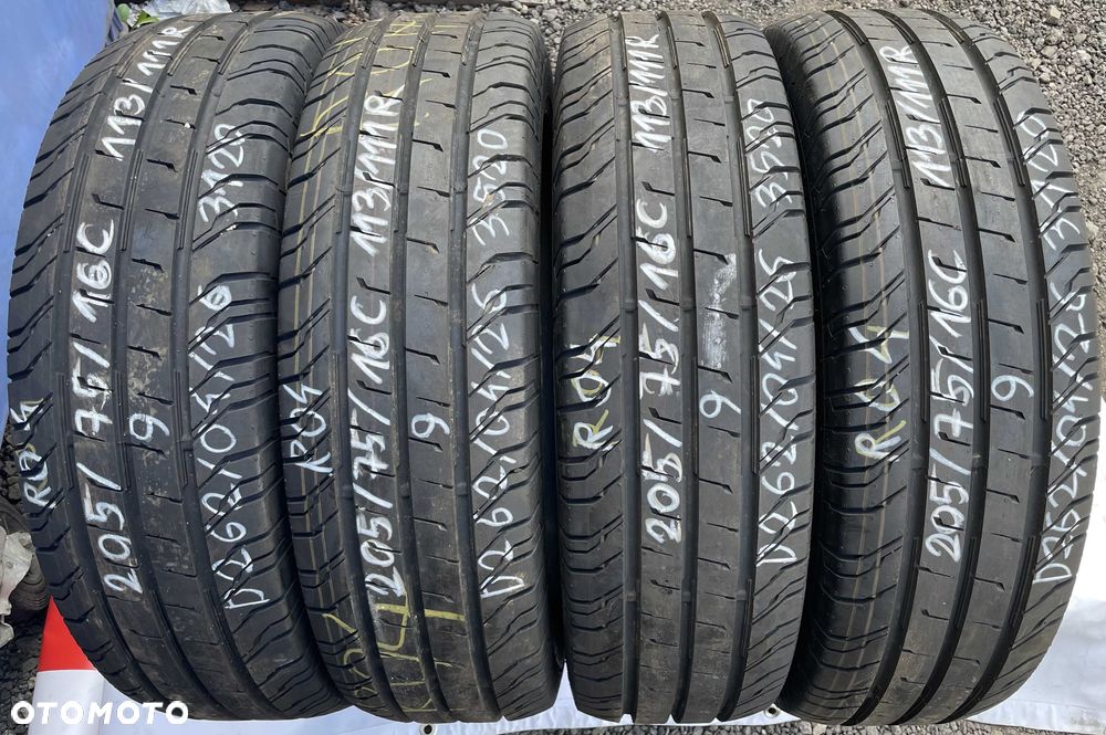4szt. opony letnie 205/75R16C 113R Continental ContiVanContact 200 {DEMO} - 1