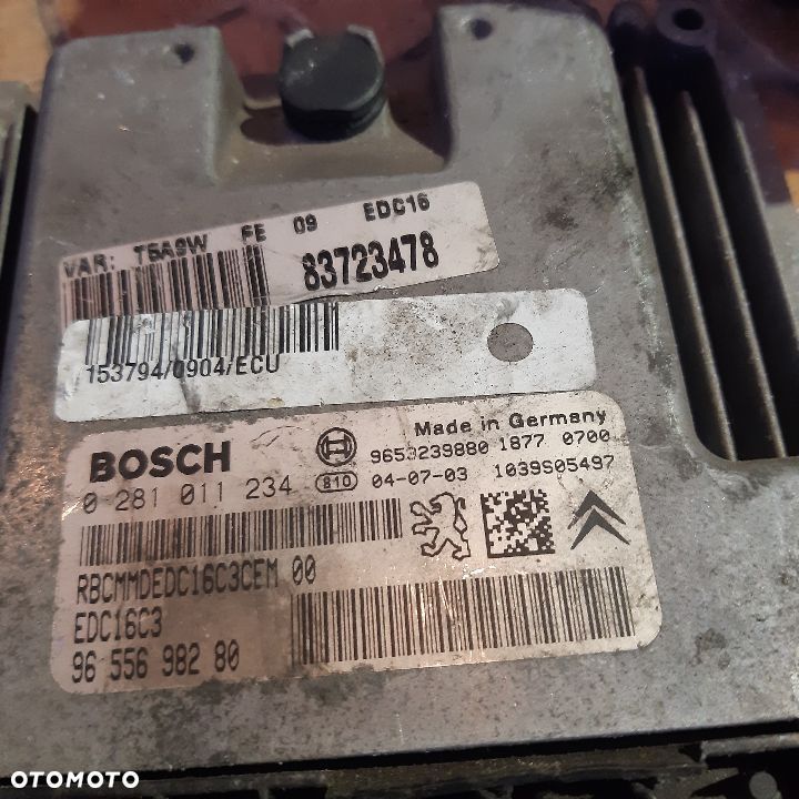 Peugeot Citroen komputer sterownik 9655698280 - 2
