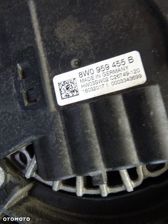 8W0959455B 8W0959455A 8W0121003C wentylator obudowa Audi A4 B9 3.0 TDI czesci - 4