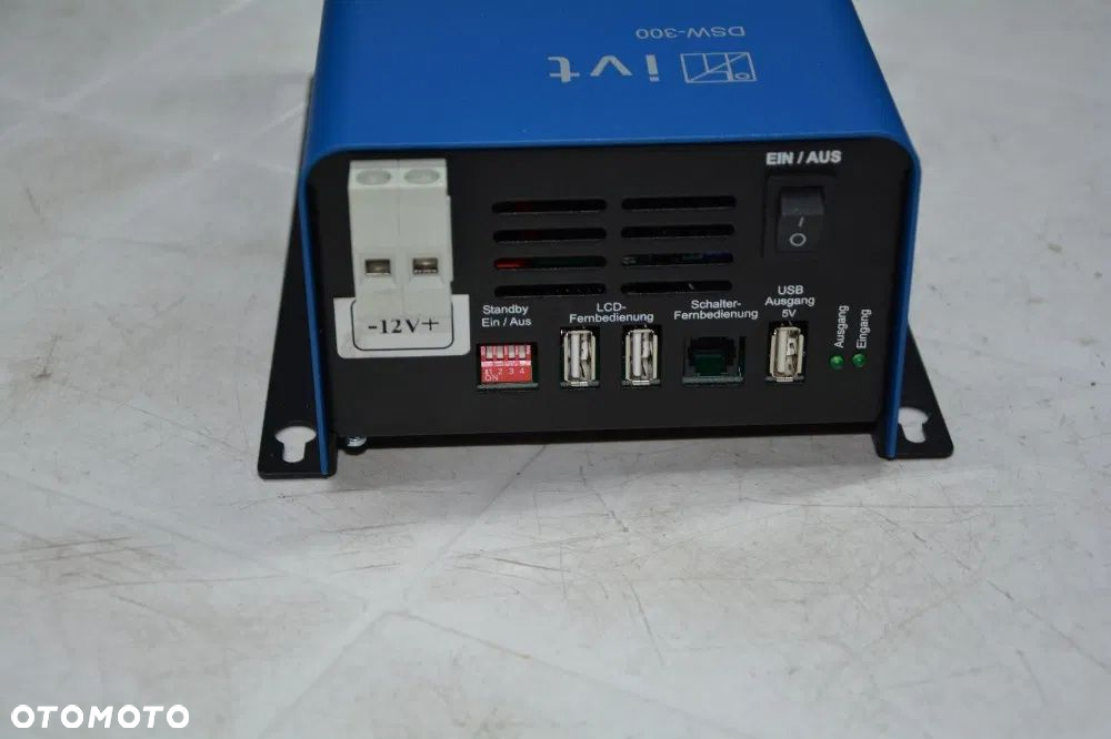 Przetwornica samochodowa IVT DSW-300/12 V FR 300 W 12 V/DC Złącze męsk - 3