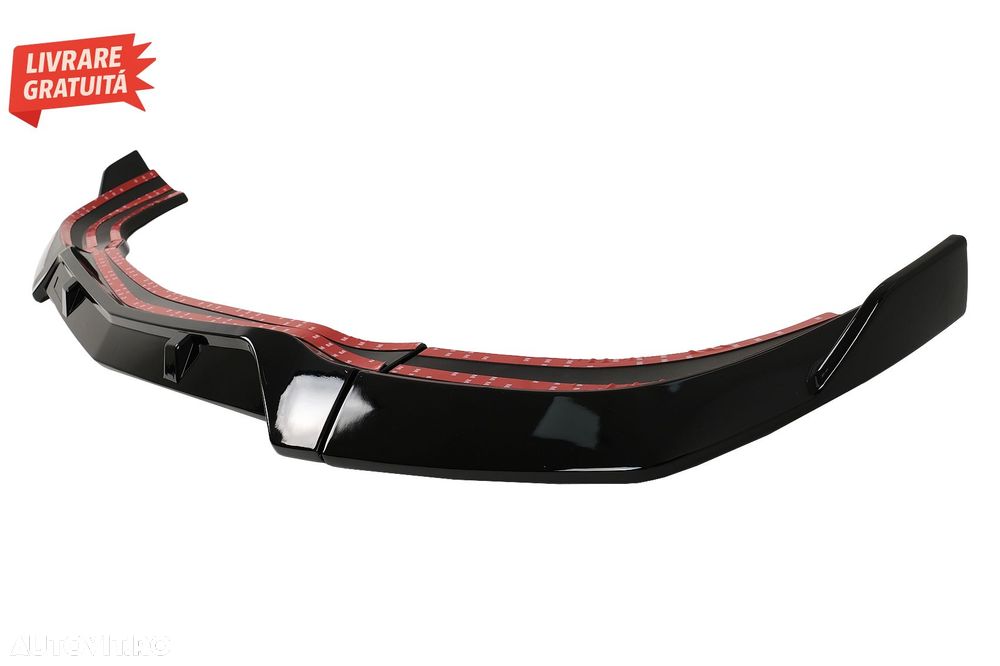 Prelungire Bara Fata Mercedes C-Class W204 S204 C204 Facelift (2011-2015) Negru Lu- livrare gratuita - 4