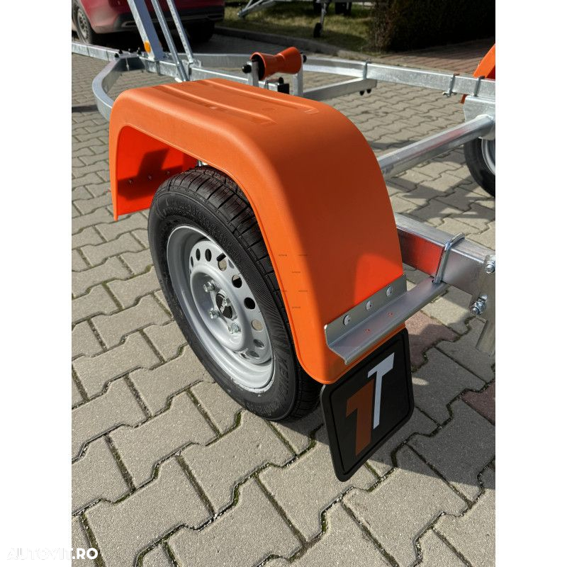 Autocar Remorca transport barci nefranata cu o singura axa P500-4.2 Lux - 6