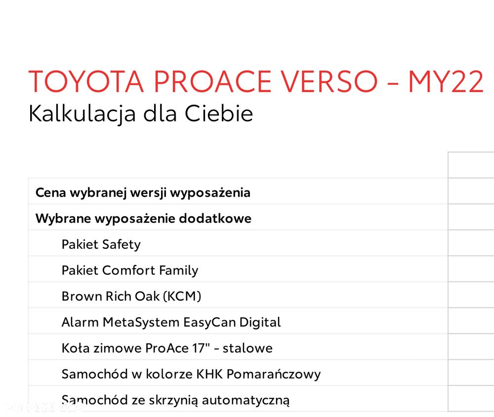 Toyota ProAce Kombi D-4D Medium 2,8t - 5