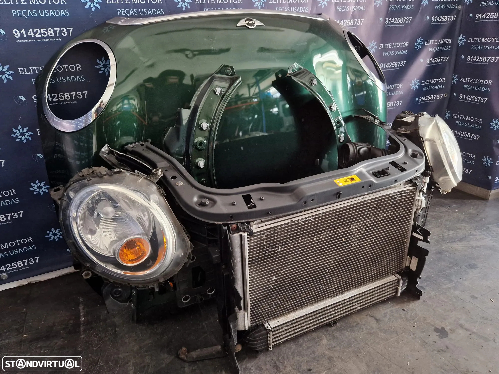 Frente completa usada MINI ONE COOPER R56 1.6D LCI capot parachoques guardalamas oticas radiadores R55 R57 - 6