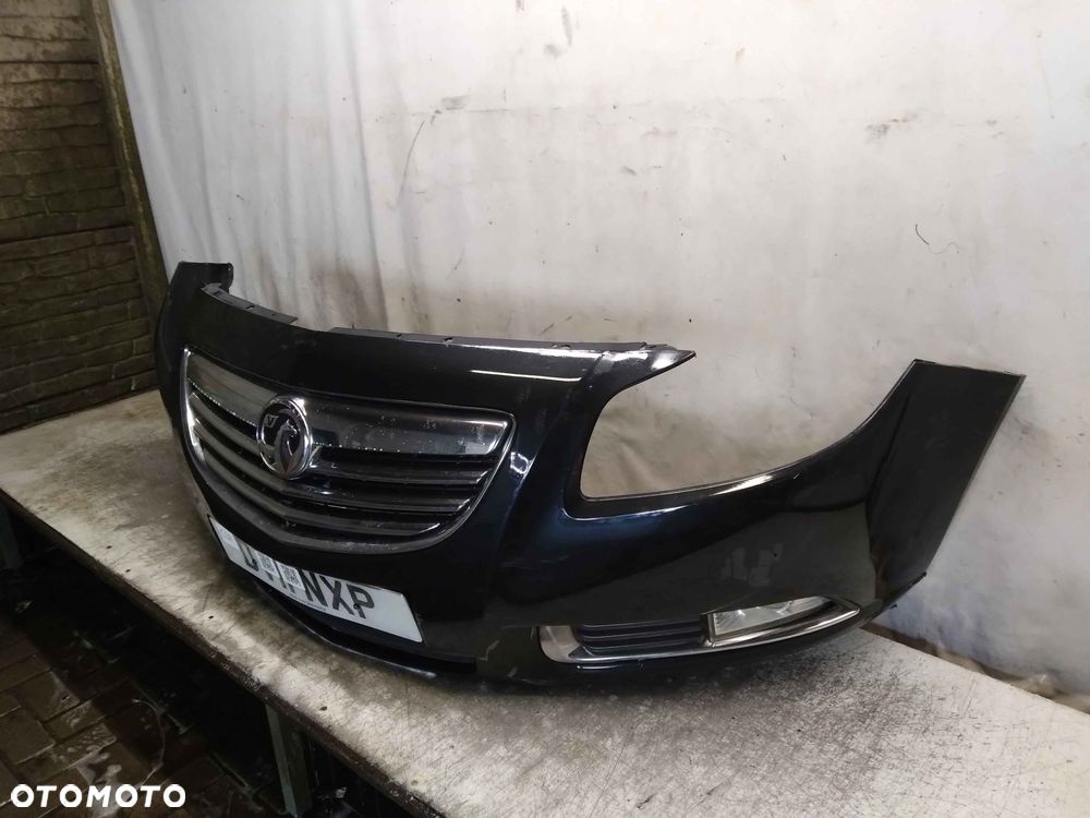 ! ZDERZAK PRZÓD PRZEDNI OPEL INSIGNIA A I 1 Z22C CZARNY HALOGENY - 3