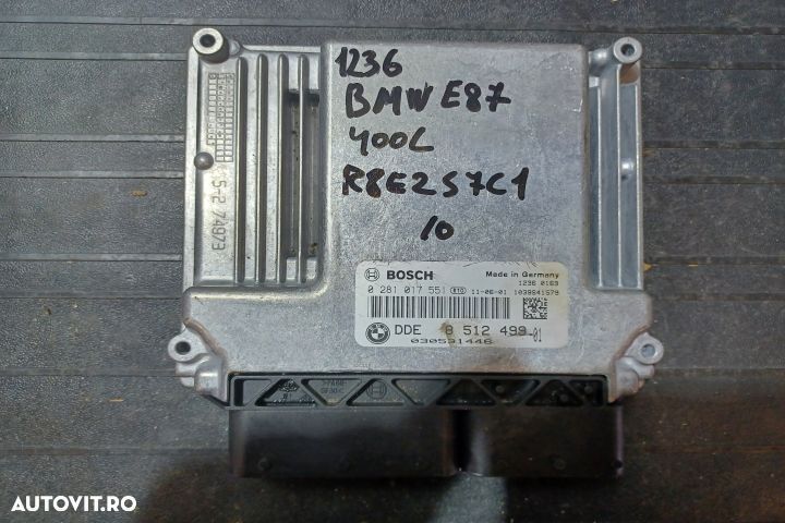 Calculator motor ECU 0281017551 0281017551 BMW Seria 1 E87 [2004 - 20 - 1