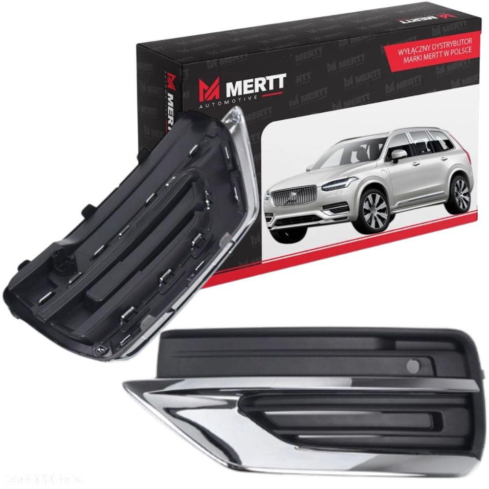 VOLVO XC90 II LIFT 2019- ATRAPA KRATKA ZAŚLEPKA ZDERZAKA LEWA PDC 31663514 - 2