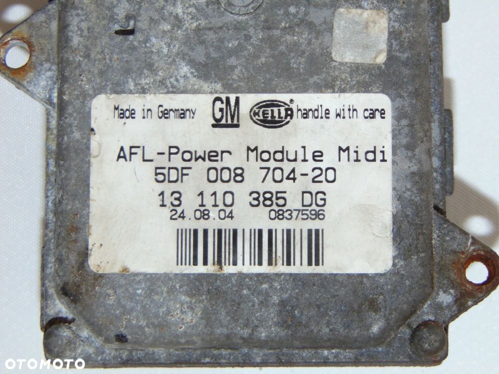 ORYGINAŁ moduł sterownik skrętu lampy xenon 13110385DG Opel Astra III H 04-11r - 2