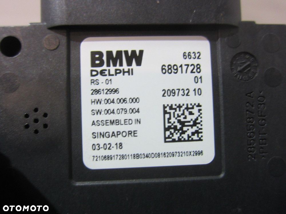 BMW X3 G01 CZUJNIK ZMIANY PASA RUCHU RADAR ASYSTENT 66326891728 6891728 - 6