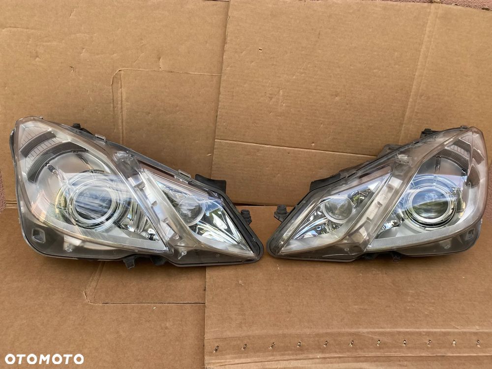 lampy e klasa coupe w207 bi xenon skrętny D1S H7 led komplet EU całe - 1