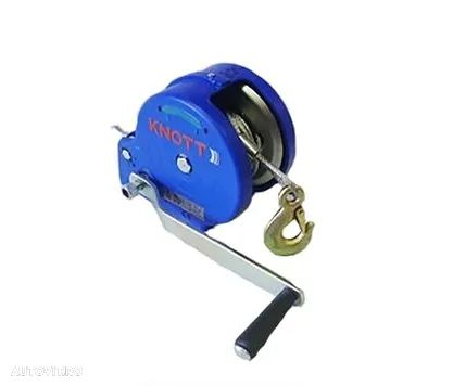 Troliu Knott cu cablu de otel 450kg - 2