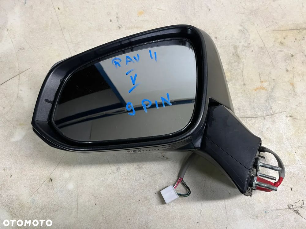 Lusterko lewe Toyota RAV-4 | RAV4 V 9PIN (srebrne) - oryginalne z demontażu - 2