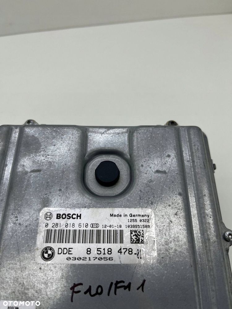 BMW 5 F10 F11 N57D30 KOMPUTER STEROWNIK SILNIKA ECU 8518478 - 3