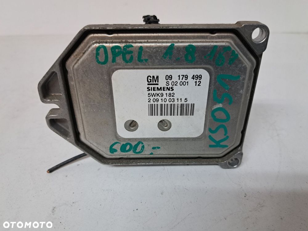 OPEL 1.8 16V KOMPUTER  STEROWNIK  SILNIKA 09179499 - 1