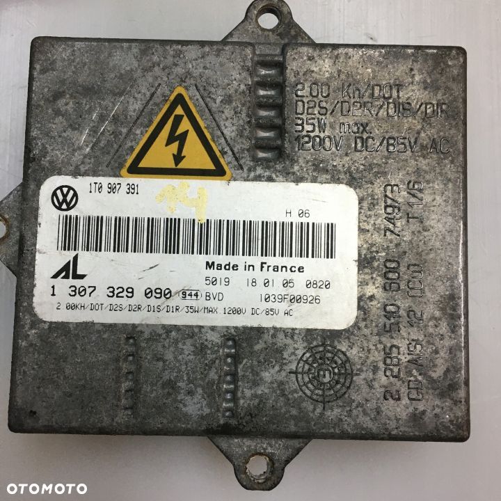 PRZETWORNICA XENON LEWA/PRAWA GOLF V 1T0907391 OK - 2