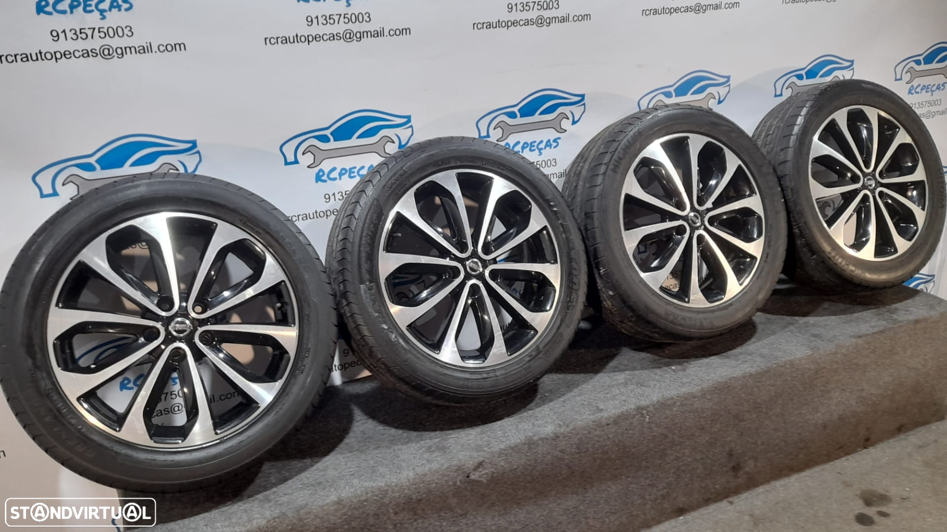 JANTES ORIGINAIS NISSAN QASHQAI TEKNA I 1 MK1 J10 NJ10 JJ10E 18 POLEGADAS 6.5J ET40 5X114.3 JUKE - 2