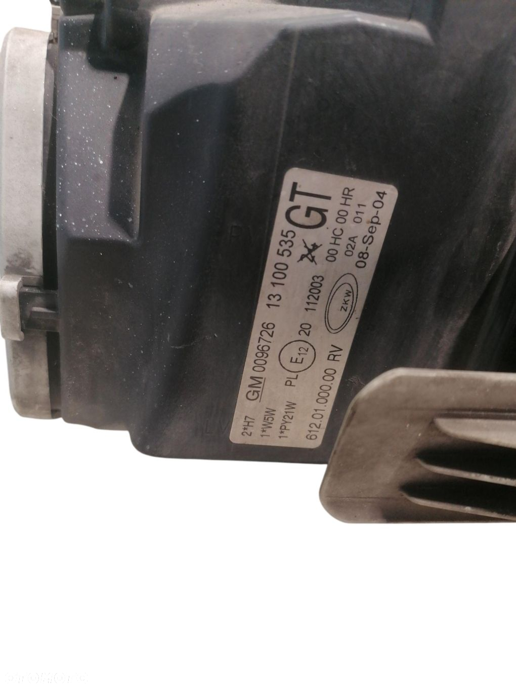 LAMPA LEWA PRZEDNIA PRZÓD OPEL CORSA C 13100535 0096726 - 3