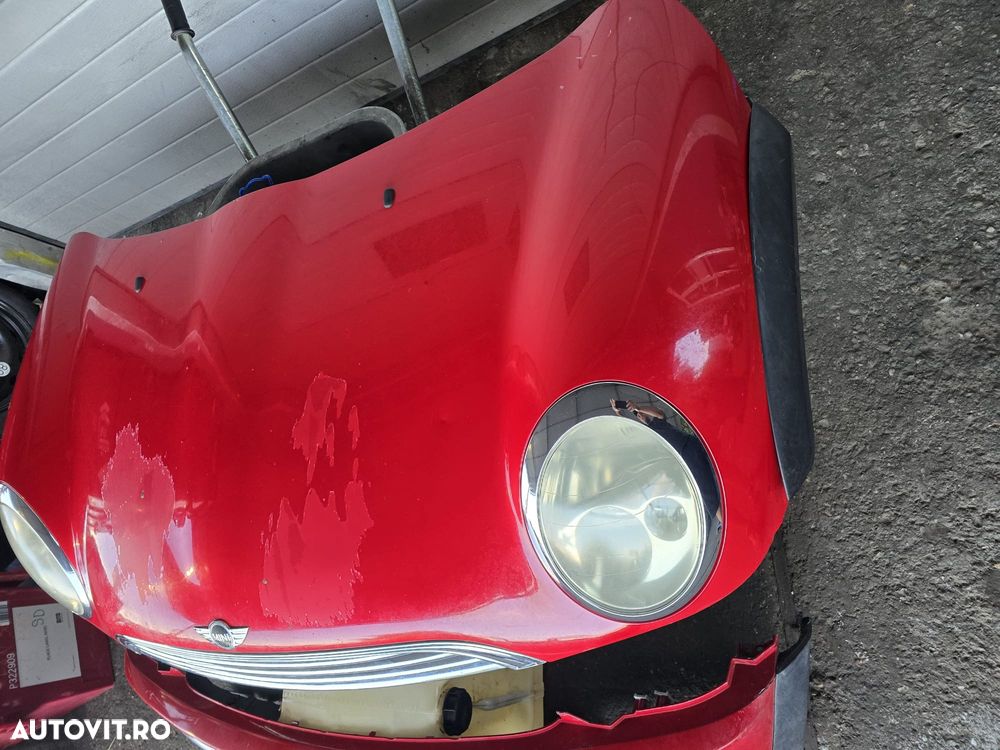 Capota Completa Mini Cooper R50 / R53 (2001 - 2006) – Cu Faruri si Grila Culare Rosu - 2