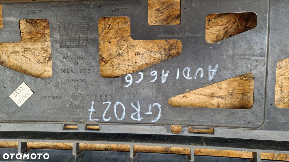 AUDI A6 C6 ATRAPA GRILL ZDERZAKA PRZÓD 4F0853651 - 2