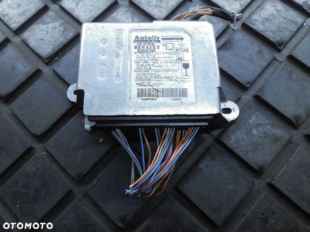 RENAULT MEGANE II CABRIO MODUŁ SENSOR AIRBAG 8200407548 - 1