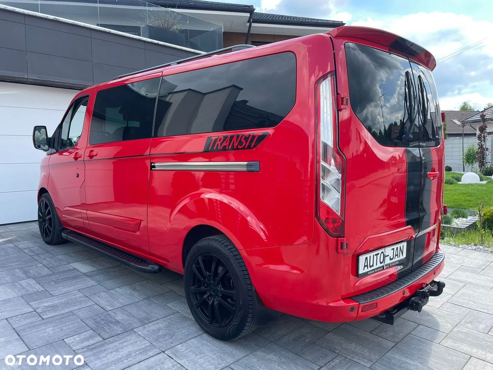 Ford TRANSIT CUSTOM LONG L2H1 Klima Navi Kamera Grzane Fotele 2xDrzwi Boczne Skóry Dubel Kabina 6os. Tempomat 2xPdc Rury - 37