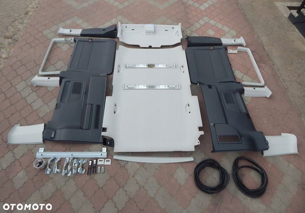 vw t5 lift t6 caravelle środek wnętrze tapicerka podsufitka 2-drzwi komplet - 1