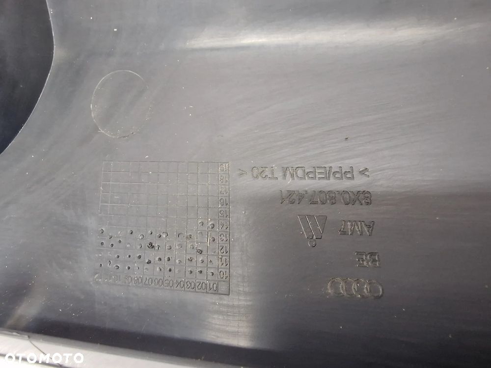 AUDI A1 8X0 10- DYFUZOR / SPOJLER ZDERZAKA TYLNEGO TYLNIEGO TYŁ + DWA ODBLASKI , NR 8X0807421 , NR AUKCJI DT113 - 11