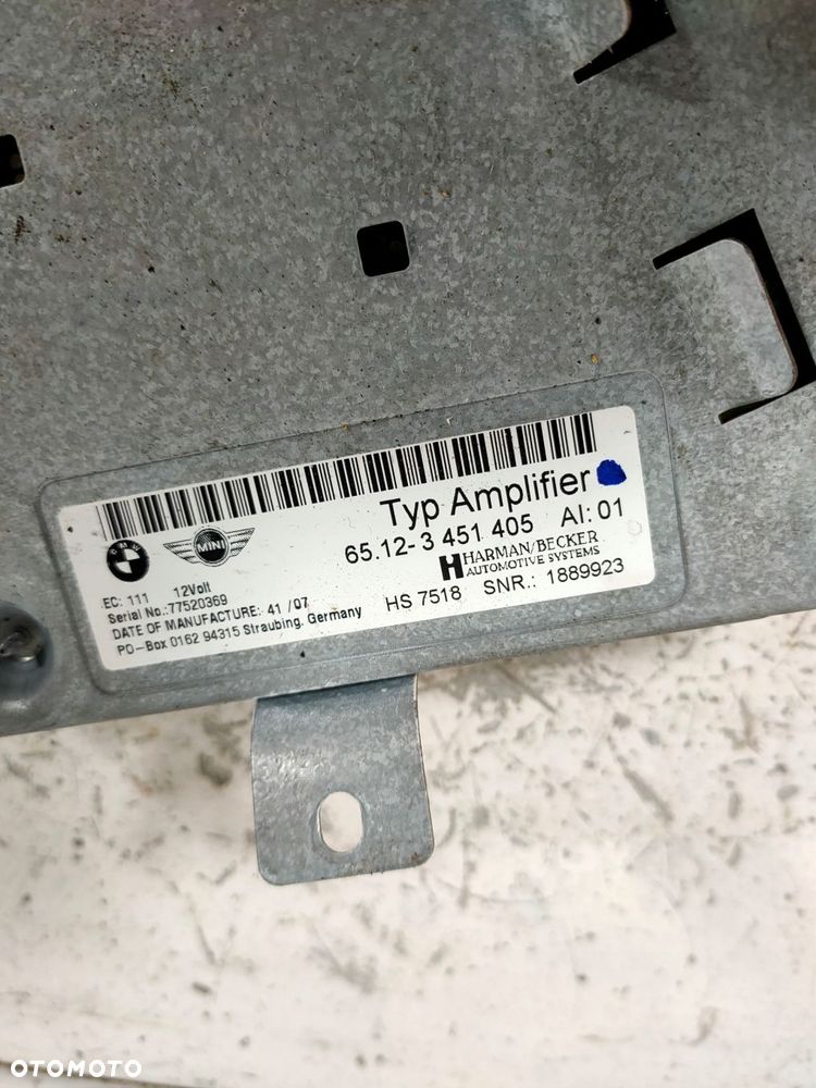 mini cooper r56 wzmacniacz audio 3451405 - 3