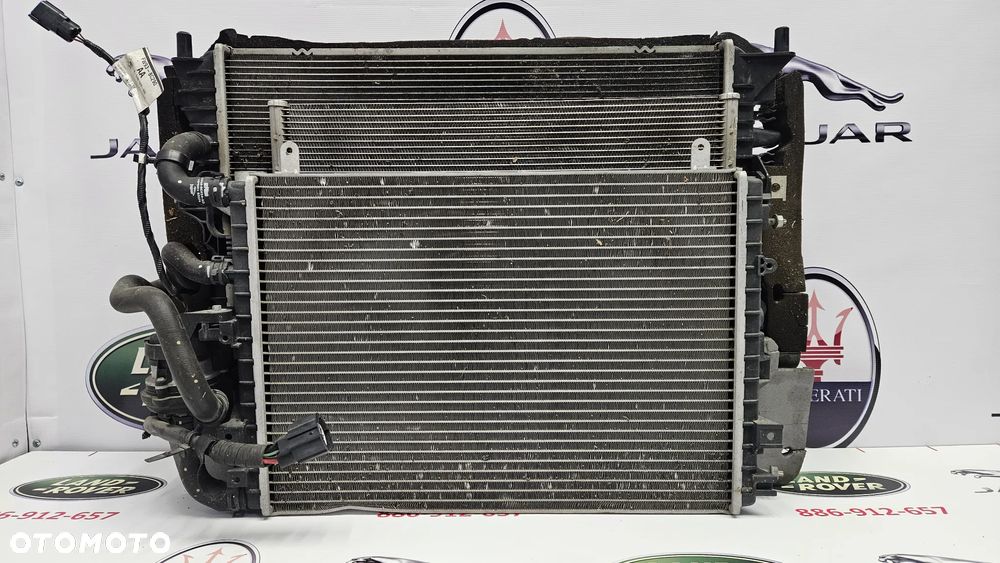 Jaguar XJ 351 LIFT 2015-2019 3.0 SC 340 KM 306PS Komplet chłodnic Chłodnica wody Klimatyzacji Wentylator Pompka wody - 6