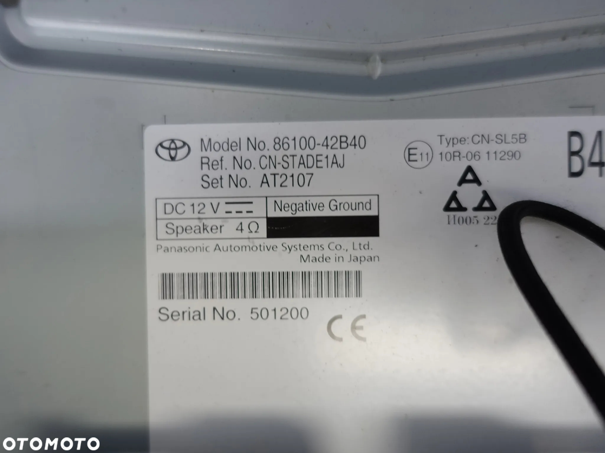 Radio Nawigacja Dotykowa Toyota 86100-42B40 - 6