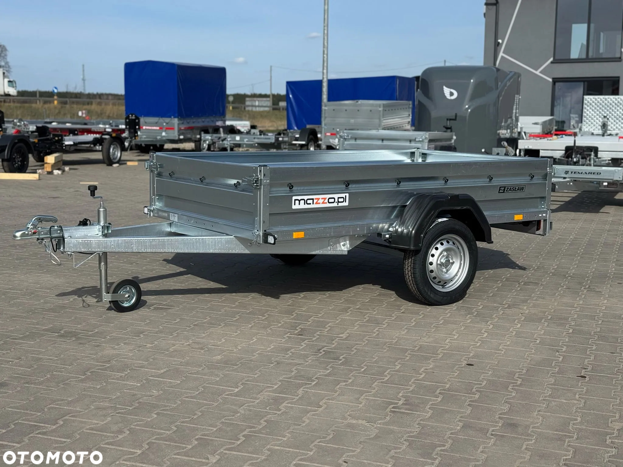 Zaslaw Dostawa Przyczepka na resorze DMC750kg 230x132x35cm SOLIDNA I MOCNA! resorówka - 14
