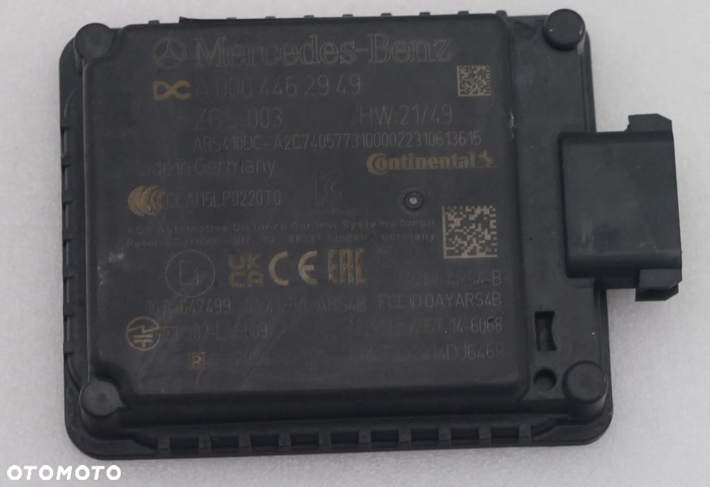 CZUJNIK SENSOR ODLEGŁOSCI MERCEDES ACTROS MP4 0004462749 - 2