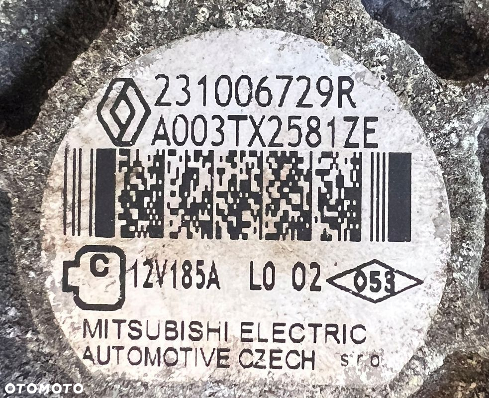 RENAULT TRAFIC III 1.6 dCi ALERNATOR MITSUBISHI 231006729R - 4