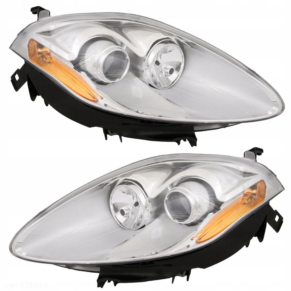 Reflektor Lampa Chrom Tyc Soczewka Fiat Bravo II 2 2007-2014 kpl - 1