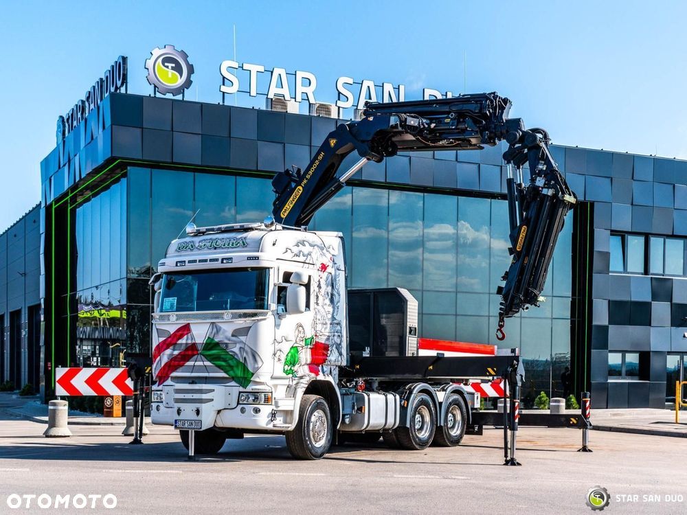 Scania R450 6x4 PALFINGER PK 53002 SH HDS Żuraw Fly Jib Siodło Wciągarka - 10