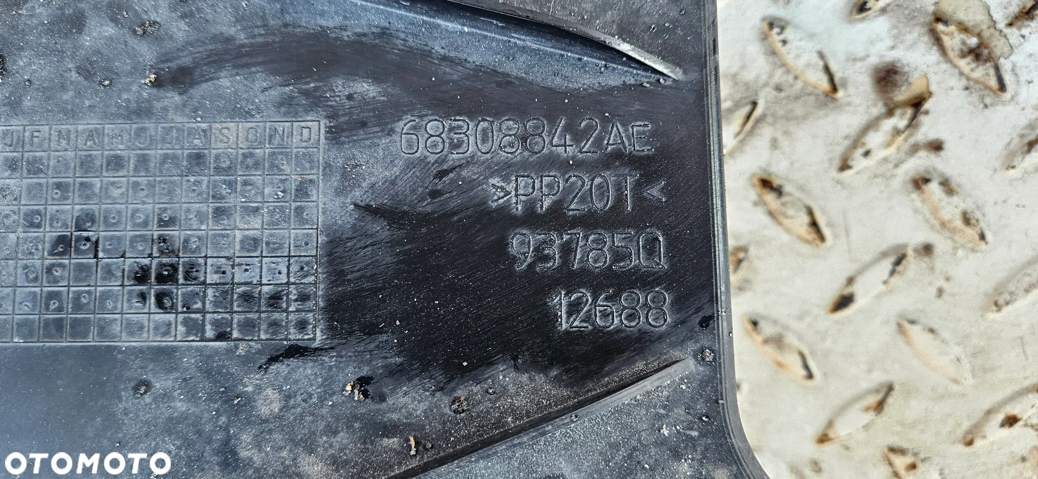 Dodge Durango III LIFT 2021-2025 RT GT Dolna osłona pod silnika Pokrywa dolna 68308842AE Dolot powietrza Kierownica powietrza - 18