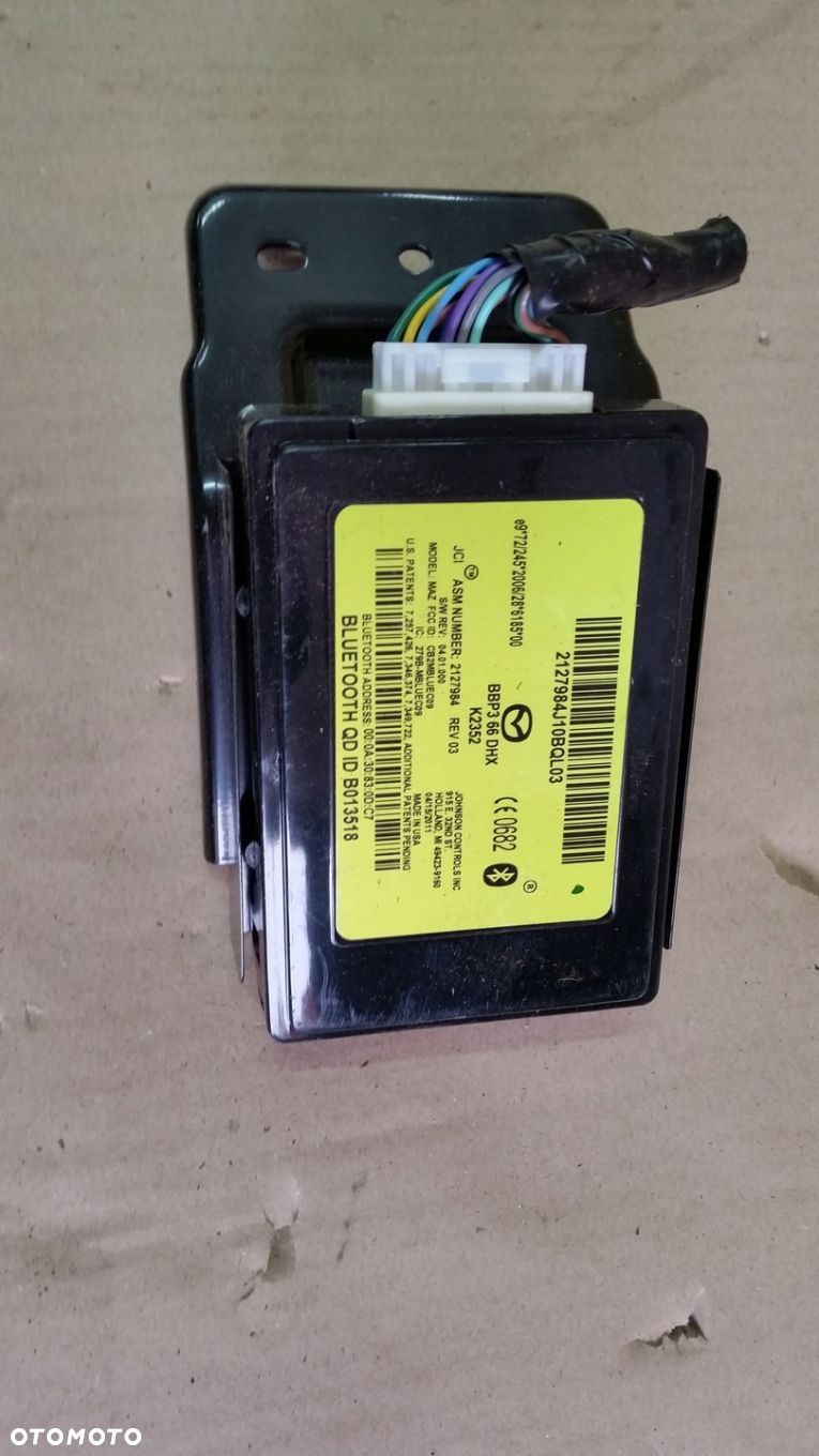 MAZDA 3 09-13 BL MODUŁ BLUETOOTH BBP366DHX - 1