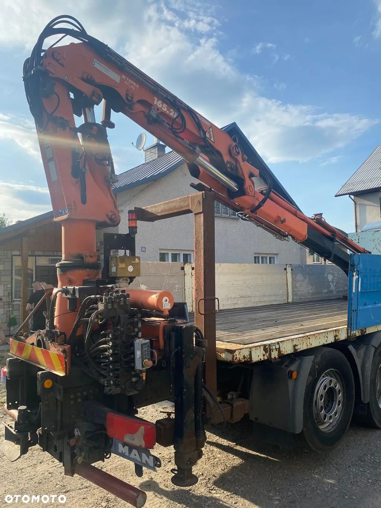 MAN TGA 26.390 / HDS TEREX ATLAS 165.2E / WYSIĘG 123m / PILOT / ROTATOR / BLOKADA MOSTU / SKRĘTNA I PODNOSZONA OŚ / IMPORT FRANCJA - 12