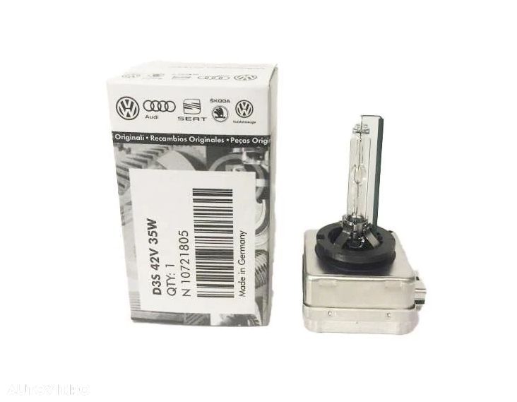 BEC Xenon D3S N10721805 Osram 66340HBI 35W, original VAG, 12/24V; 35W; 3200 lm; culoare temperatura 4300K; Pk32d-5; 1 buc. - 1